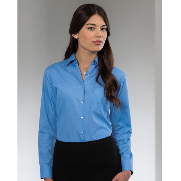 Russell Collection Dam/Kvinna Långärmad Poly-Bomull Easy C Corporate Blue XL