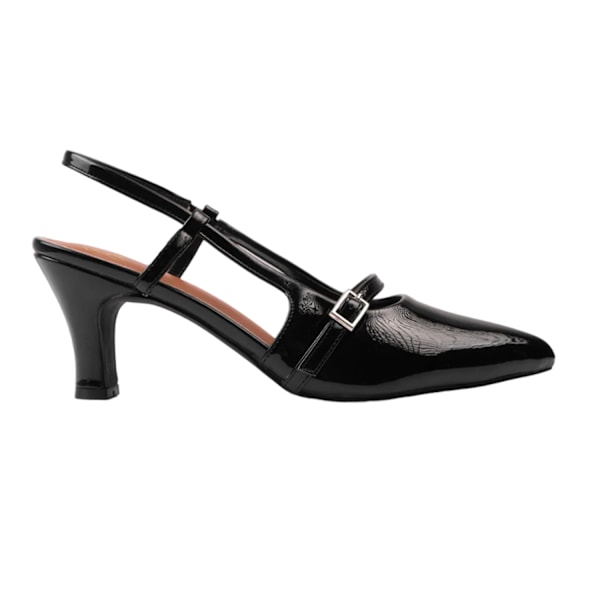 Where's That From Kvinnors/Damers On Point Spänne Slingback Mellanhöga Black 7 UK