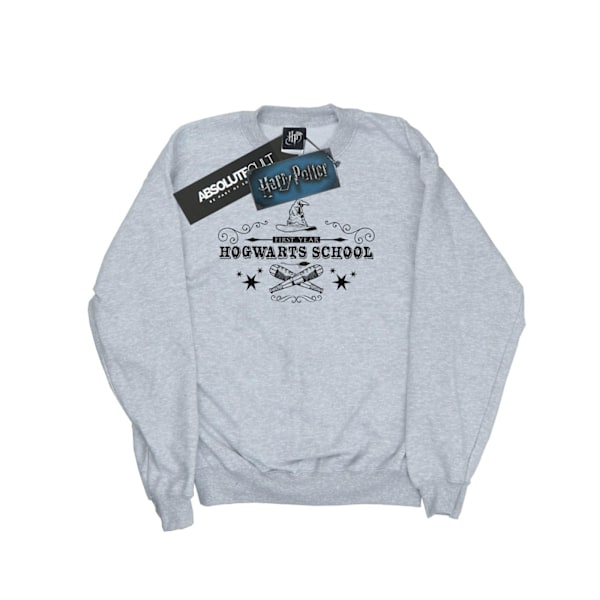 Harry Potter Tjejer Hogwarts Första Året Sweatshirt 5-6 År Spo Sports Grey 5-6 Years