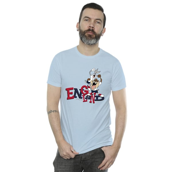 Looney Tunes Herr Bugs & Taz England T-shirt M Baby Blue Baby Blue M