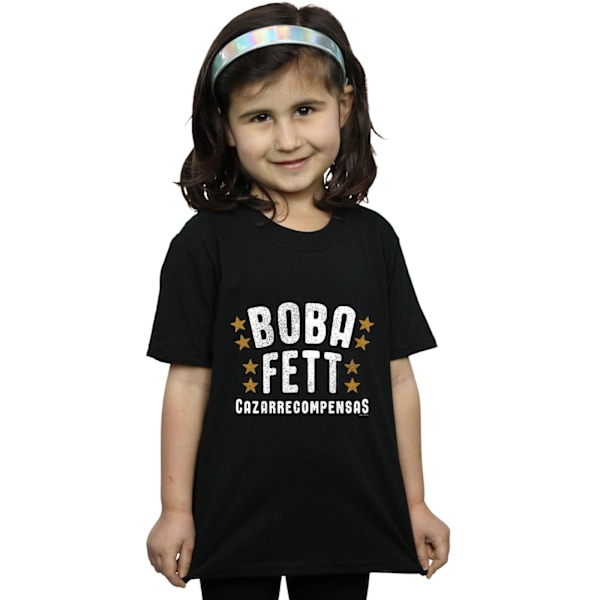 Star Wars Girls Boba Fett Legends Tribute Bomull T-shirt 12-13 Black 12-13 Years