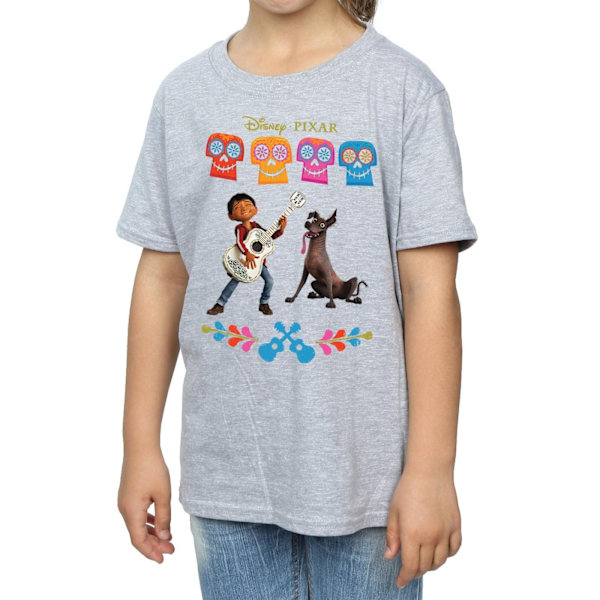 Coco Girls Miguel Logo Bomull T-shirt 7-8 år Sports Grey Sports Grey 7-8 Years