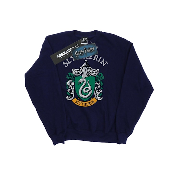 Harry Potter T-shirt för flickor med Slytherins emblem, 12-13 år, marinblå Navy Blue 12-13 Years