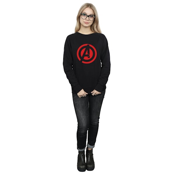 Marvel Womens/Ladies Avengers Assemble Solid A Logo Sweatshirt Black S