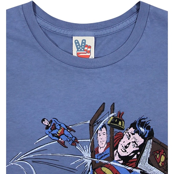 Junk Food Superman Är Nu Singel Superman T-Shirt XL Blå Blue Print XL