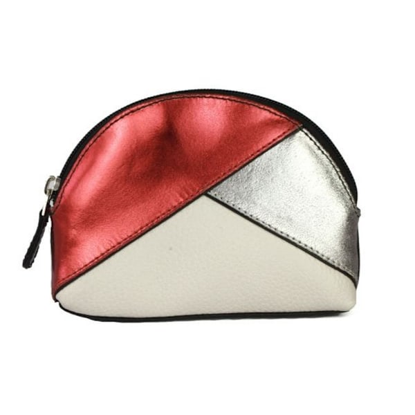 Eastern Counties Leather Dam/Dam Betsy Myntbörs En Storlek Red Foil/Pewter/White One Size