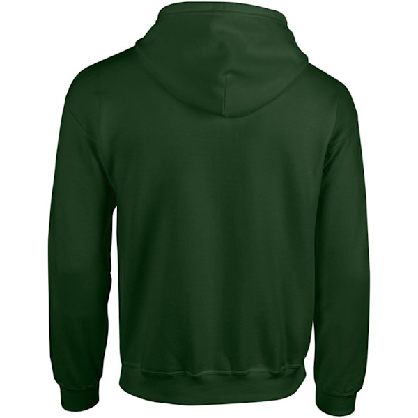 Gildan Heavy Blend Unisex Vuxen Full Zip Hooded Sweatshirt Top Forest Green S