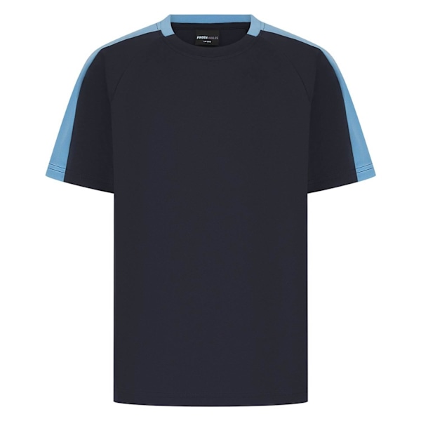 Finden & Hales Barn/Barn Team T-Shirt 11-12 År Marinblå/Himmelsblå Navy/Sky 11-12 Years