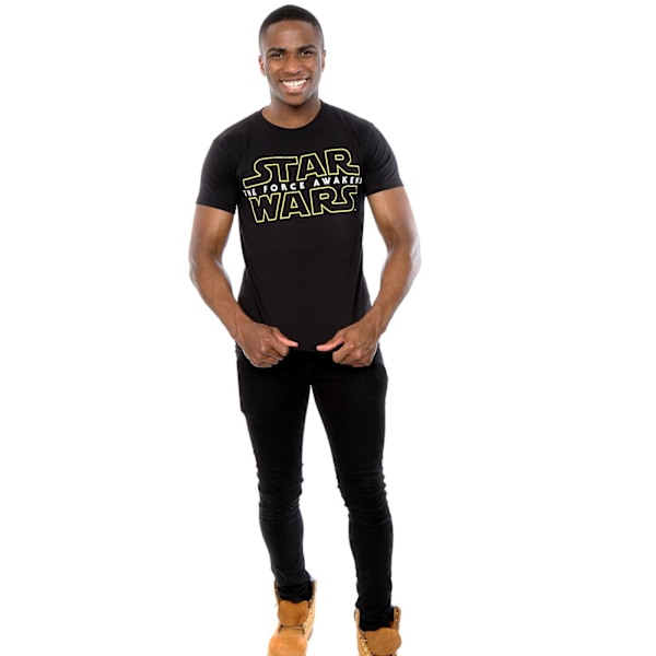 Star Wars Force Awakens Logotyp T-shirt XXL Svart Black XXL