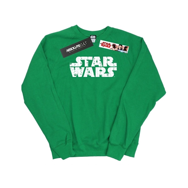 Star Wars Dam/Damer Jul-Logotyp Sweatshirt XXL Irländsk Grön Irish Green XXL
