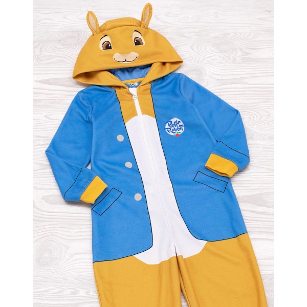 Peter Rabbit Barnkläder/Barn 3D Öron Pyjamas 5-6 År Blå/Vit Blue/White/Yellow 5-6 Years