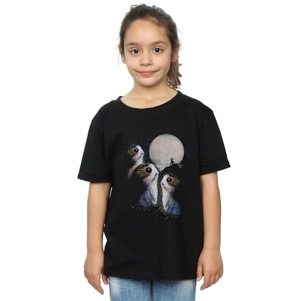 Star Wars Girls The Last Jedi Porgs Sunset Bomull T-shirt 9-11 Black 9-11 Years