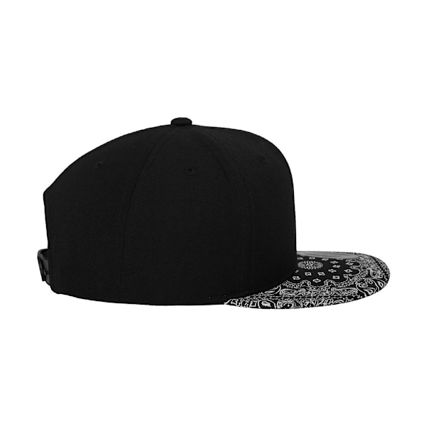 Flexfit Unisex Vuxen Bandana Snapback Cap One Size Svart/Paisley Black/Paisley One Size