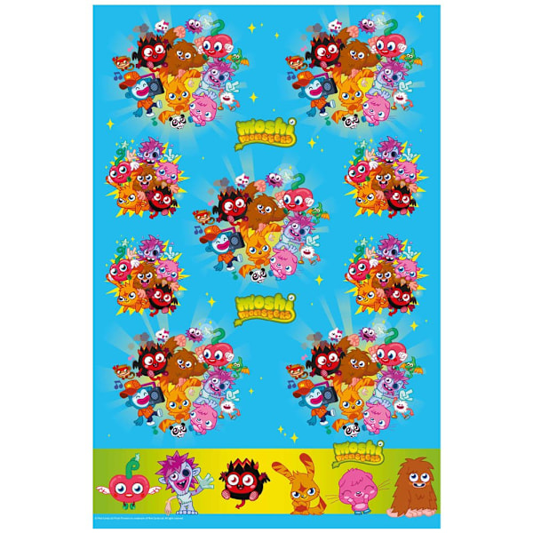 Moshi Monsters Karaktärer Fest Bordsduk En Storlek Flerfärgad Multicoloured One Size