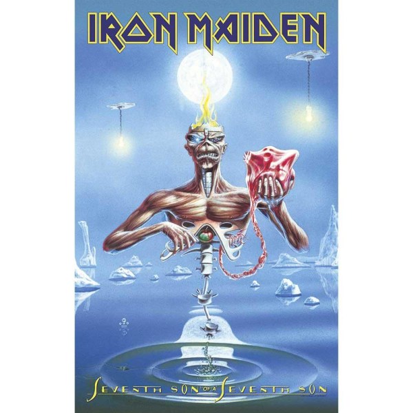 Iron Maiden Seventh Son Textilaffisch 106cm x 70cm Blå Blue 106cm x 70cm