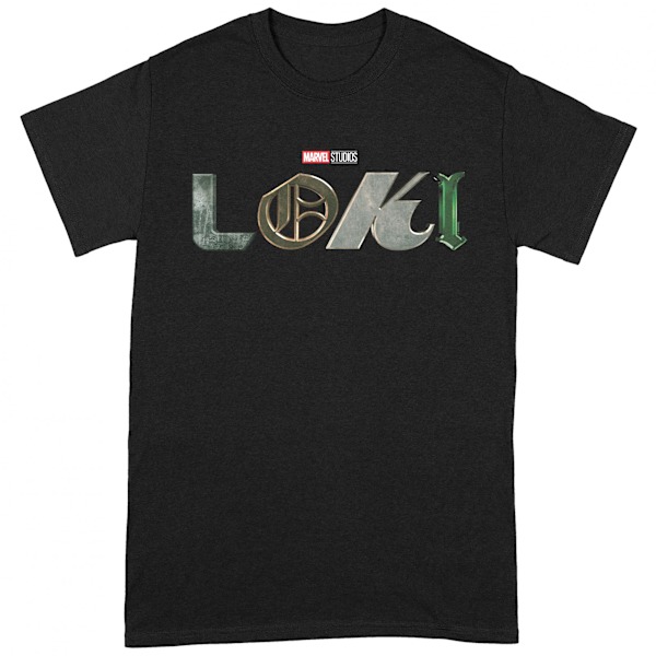 Loki Unisex Vuxen Logo T-Shirt M Svart Black M