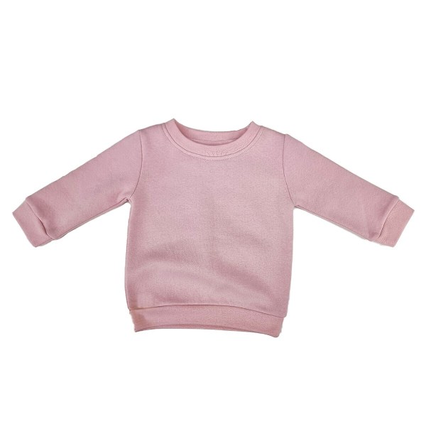 Babybugz Baby Essential Sweatshirt 12-18 månader Mjuk Rosa Soft Pink 12-18 Months