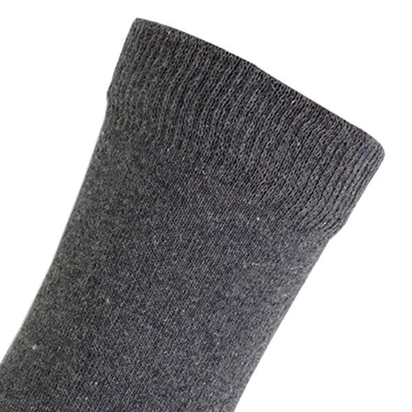 FLOSO Barn/Barn Plain School Socks (Paket med 5) 9-12 UK Chi Grey 9-12 UK Child