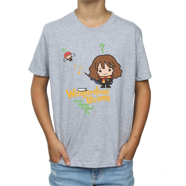 Harry Potter Boys Wingardium Leviosa Hermione T-shirt 7-8 år Sports Grey 7-8 Years