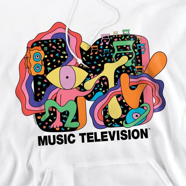 MTV Herr Expression Hoodie S Vit White S