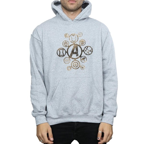 Marvel Herr Avengers Infinity War Icons Hoodie L Sports Grey Sports Grey L