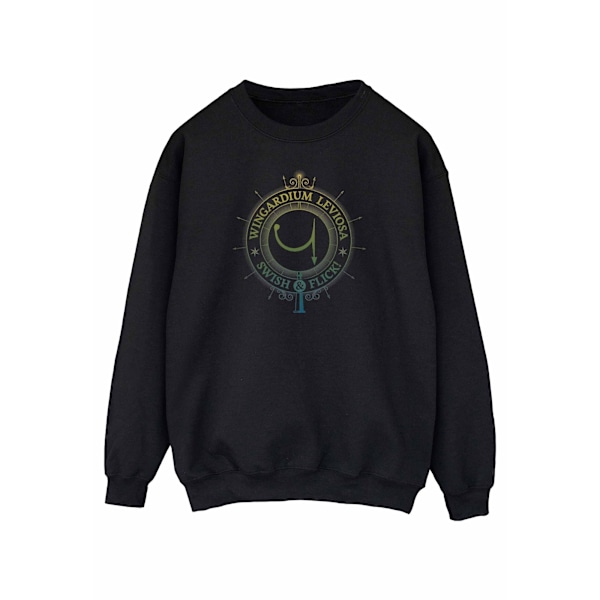 Harry Potter Wingardium Leviosa Charm Sweatshirt för män, M, svart Black M