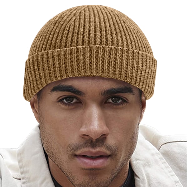 Beechfield Unisex Vuxen Harbour Fisherman Beanie One Size Biscu Biscuit Beige One Size