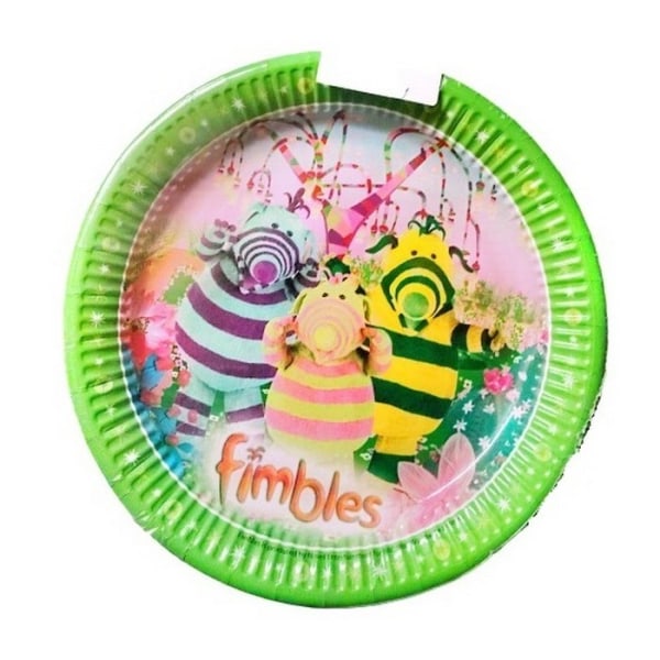 Fimbles logotyp festtallrikar (paket med 8) One Size Flerfärgad Multicoloured One Size