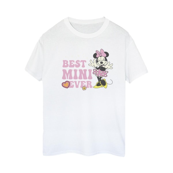 Disney Bästa Mini T-shirt för pojkvän i bomull för damer/damer M White M