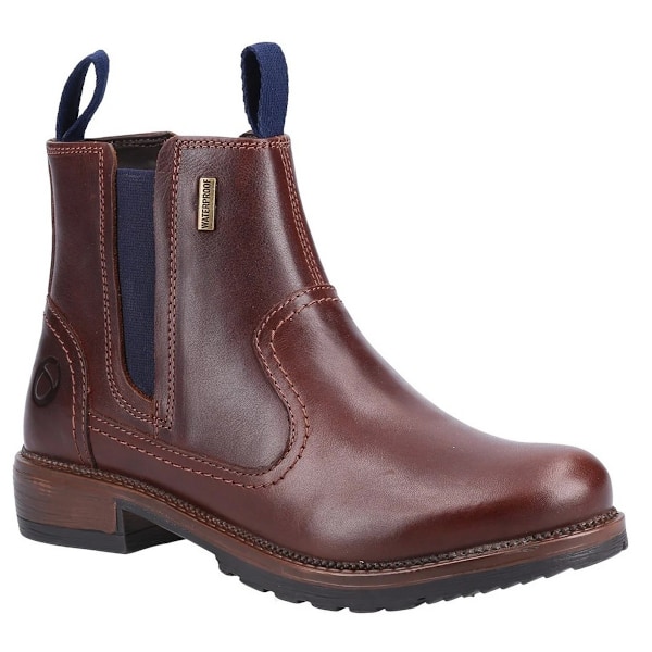 Cotswold Dam/Dam Laverton Slip On Läder Ankelstövel 4 UK Brown/Navy 4 UK