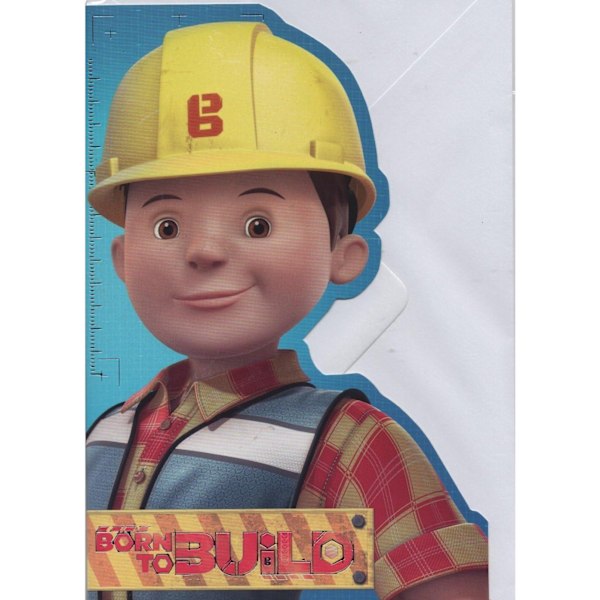 Bob the Builder Born To Build Födelsedagskort En Storlek Flerfärgad Multicoloured One Size