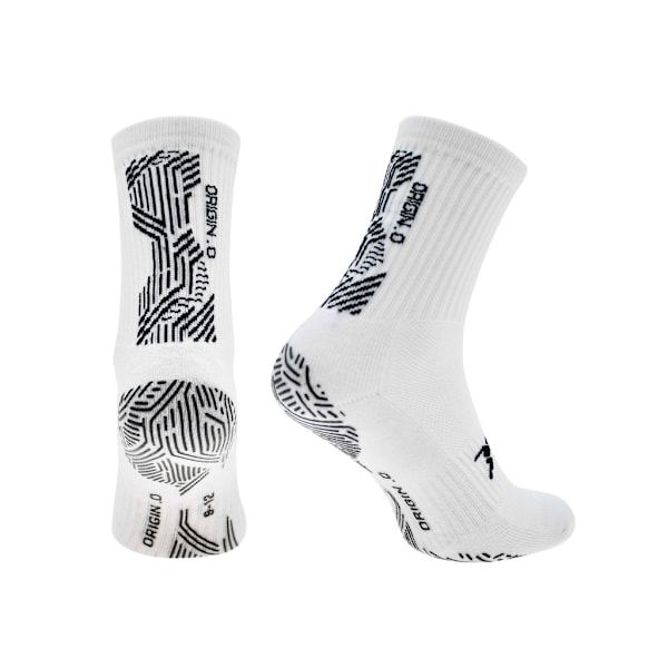 Precision Unisex Vuxen Origin.0 Greppade Halkfria Sportstrumpor White/Black 6 UK-8 UK