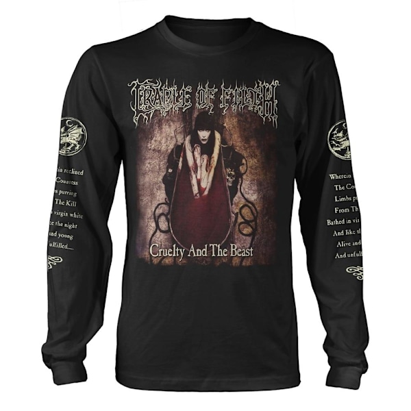 Cradle Of Filth Unisex Adult Cruelty And The Beast (2021) Långärmad Black S