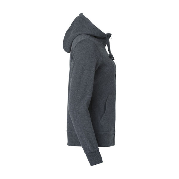 Clique Dam/Kvinnor Enfärgad Full Zip Hoodie XS Antracit Melang Anthracite Melange XS