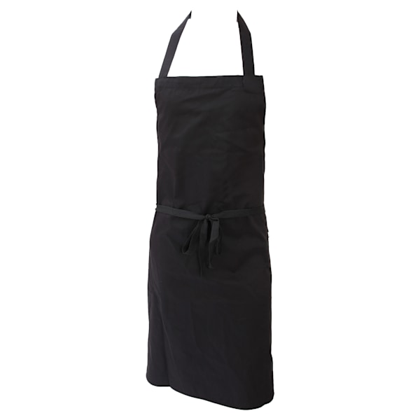 Dennys Unisex Polycotton Haklappsförkläde Utan Ficka En Storlek Black One Size
