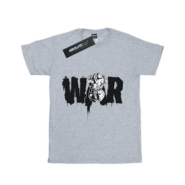 Marvel Girls Avengers Infinity War Fist Bomull T-shirt 9-11 År Sports Grey 9-11 Years