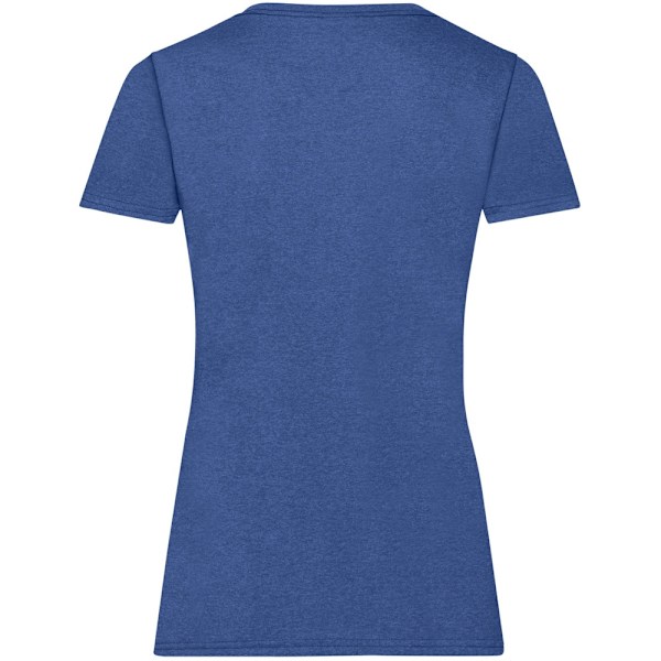 Fruit Of The Loom Dam/Kvinnors Lady-Fit Valueweight Kortärmad T-shirt Retro Heather Royal XS