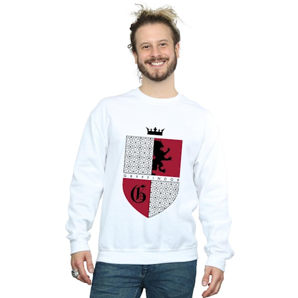 Harry Potter Herr Gryffindor Sköld Sweatshirt L Vit White L