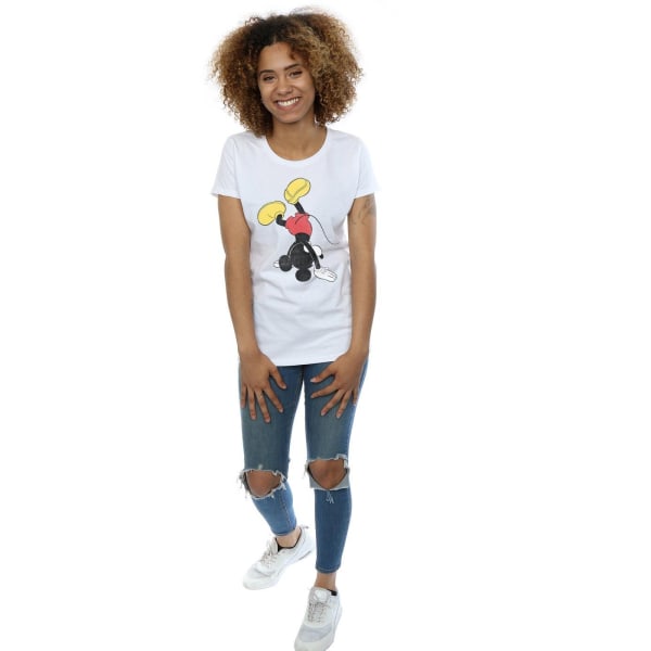 Disney Dam/Kvinnor Musse Pigg Upp och Ner Bomull T-shirt S White S