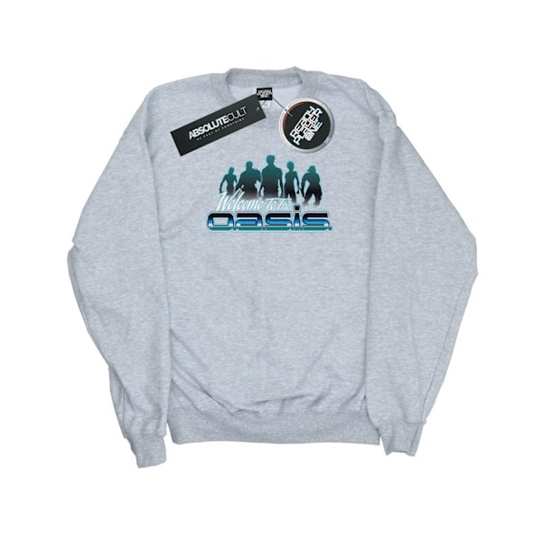 Ready Player One Dam/Damer Välkommen Till Oasis Sweatshirt Heather Grey XXL