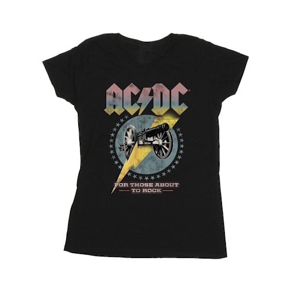 ACDC Dam/Damer För Dem Som Ska Rocka Bomull T-Shirt XXL B Black XXL
