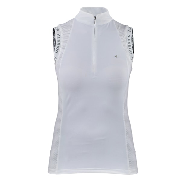 Aubrion Girls Newbel Sleeveless Show Shirt 7-8 år Vit White 7-8 Years