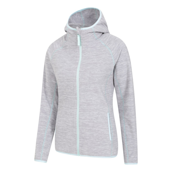 Mountain Warehouse Womens/Ladies Lleyn II Melange Full Zip Hood Grey 6 UK