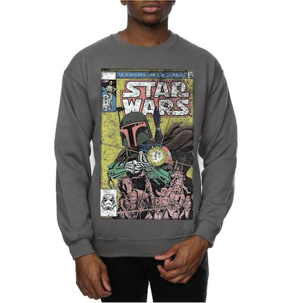 Star Wars Boba Fett Comic Sweatshirt XXL Charcoal Charcoal XXL