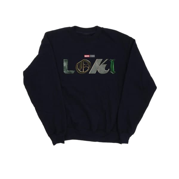 Marvel Pojkar Loki Logotyp Tröja 5-6 År Marinblå Navy Blue 5-6 Years