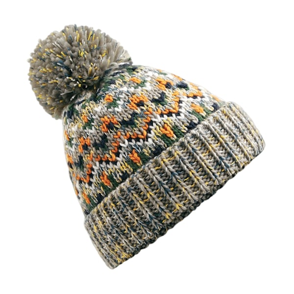 Beechfield Unisex Vuxen Blizzard Geometrisk Bobble Mössa En Storlek Forager Fusion One Size