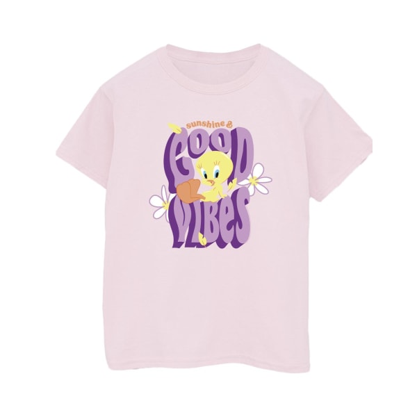 Looney Tunes Mens Tweeday Sunshine & Good Vibes T-shirt L Baby Baby Pink L