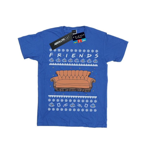 Friends Boys Fair Isle Couch T-Shirt 7-8 år Kungligt Blå Royal Blue 7-8 Years