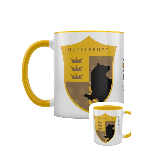 Harry Potter Hufflepuff House Pride Inner Two Tone Mug One Size Yellow/White/Black One Size