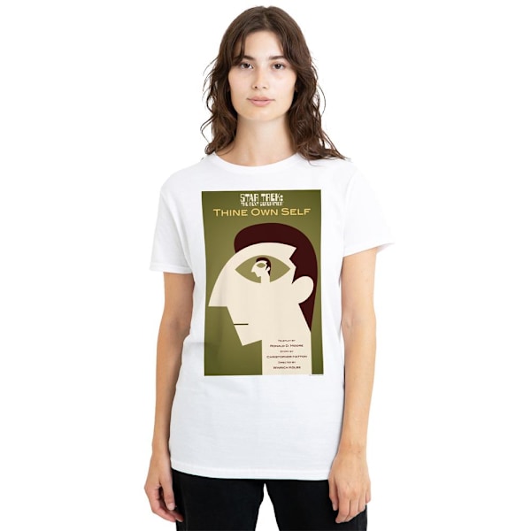 Star Trek Unisex Vuxen The Next Generation Säsong 7 Avsnitt 16 White M